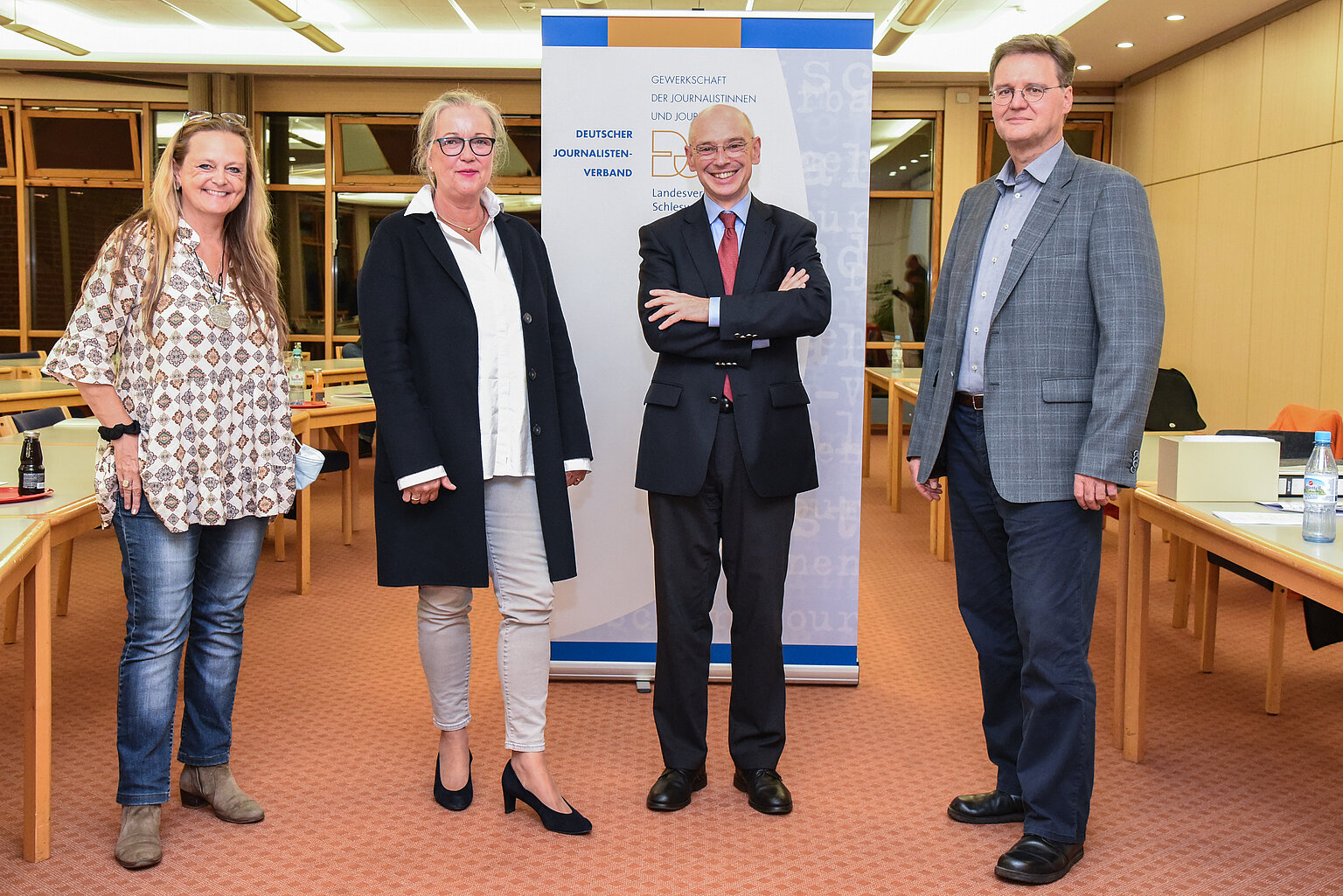 – v. lks.: Marina Friedt, Bettina Neitzel, Stefan Endter, Kai Dordowsky; Foto: Thomas Eisenkrätzer