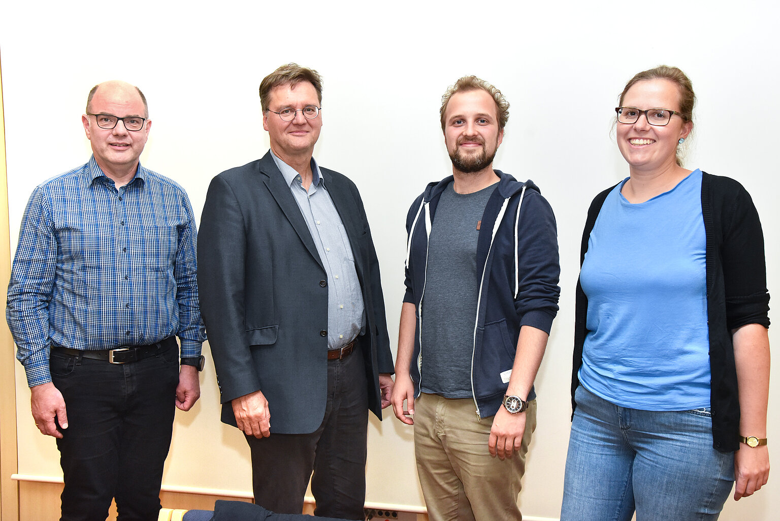  – Der neue Vorstand: Von links nach rechts: Andreas Olbertz, Kai Dordowsky, Lukas Knauer, Anne Holbach. Nicht im Bild: Esther Geißlinger. Foto: Thomas Eisenkrätzer