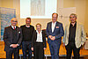  – Stefan Endter, Christian Stöcker, Bascha Mika, Christian Siebert und Jürgen Heilig, der die Diskussion moderierte.