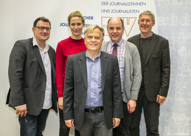 – Von lks: Thorsten Philips, Sandra-Lucie Kluth, Arnold Petersen, Andreas Olbertz, Günther Jesumann; Foto: Pat Scheidemann