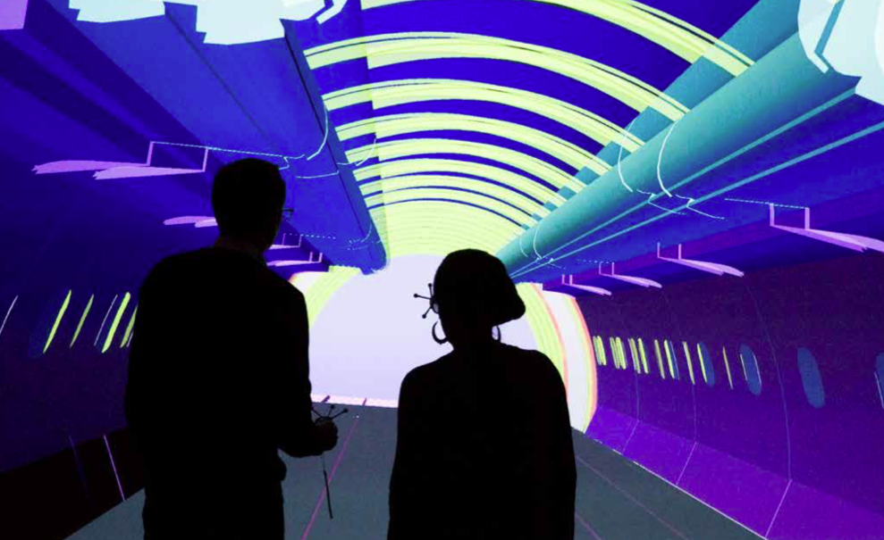 – Virtuelle Realitäten im ZAL Zentrum für angewandte Luftfahrtforschung: Eine Hamburger DJV-Gruppe war dort vor einiger Zeit zu Gast (Foto: Christina Czybik)
